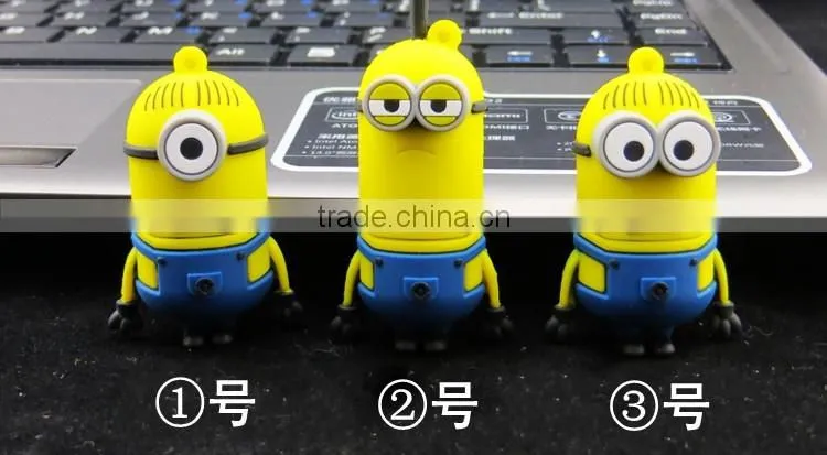 Wholesale usb flash drive 2 gb 1GB 2GB 4GB 8GB 16GB 32GB 64GB 128GB 256GB cartoon character usb flash drive