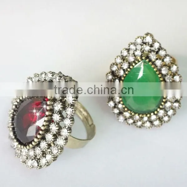 Women's Gender and Gold Jewelry Main Material emerald ring