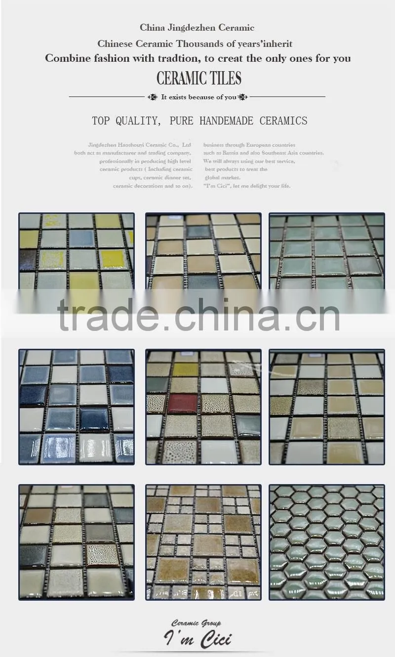 Cheap price porcelain ceramic floor mosaic tiles CC-Z011