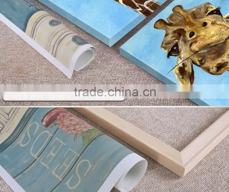 Animal oil painting on canvas,deer wall painting on canvas