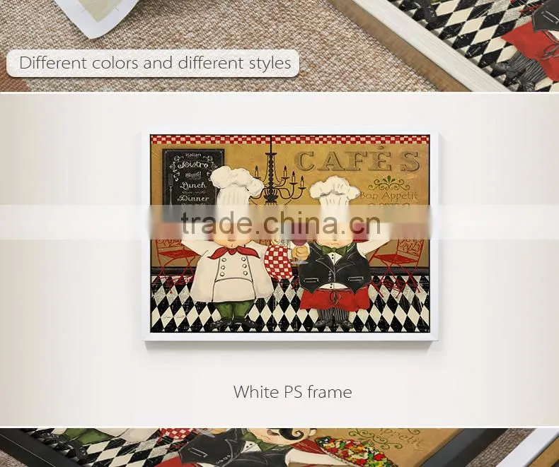 Double fat cook painting canvas,canvas printing for fat cook
