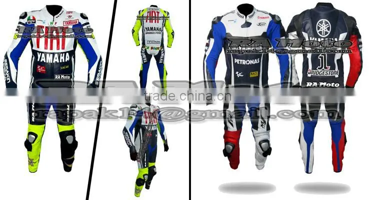 Motorcycle leather suit, one piece