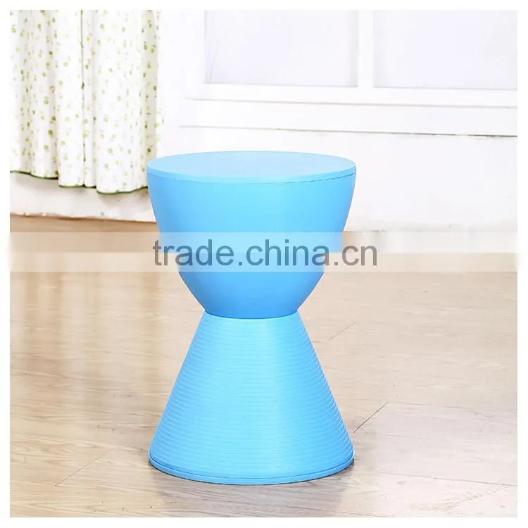 Short colorful plastic stools for sale