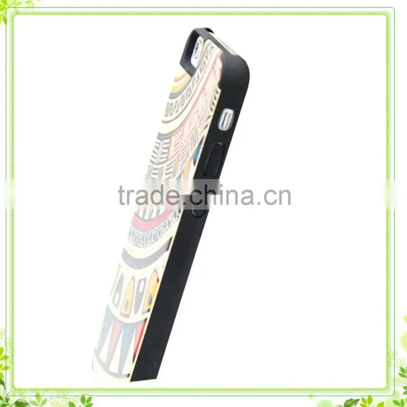 Custom Colorful Design Wood PC Cover Phone Cases For iPhone6 Case