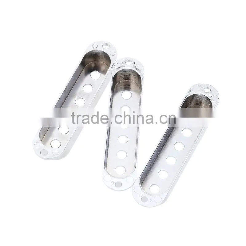 Guitar Pickup Covers Volume/Tone Control Knobs Switch Tip Chrome-Plated for Stratocaster Strat