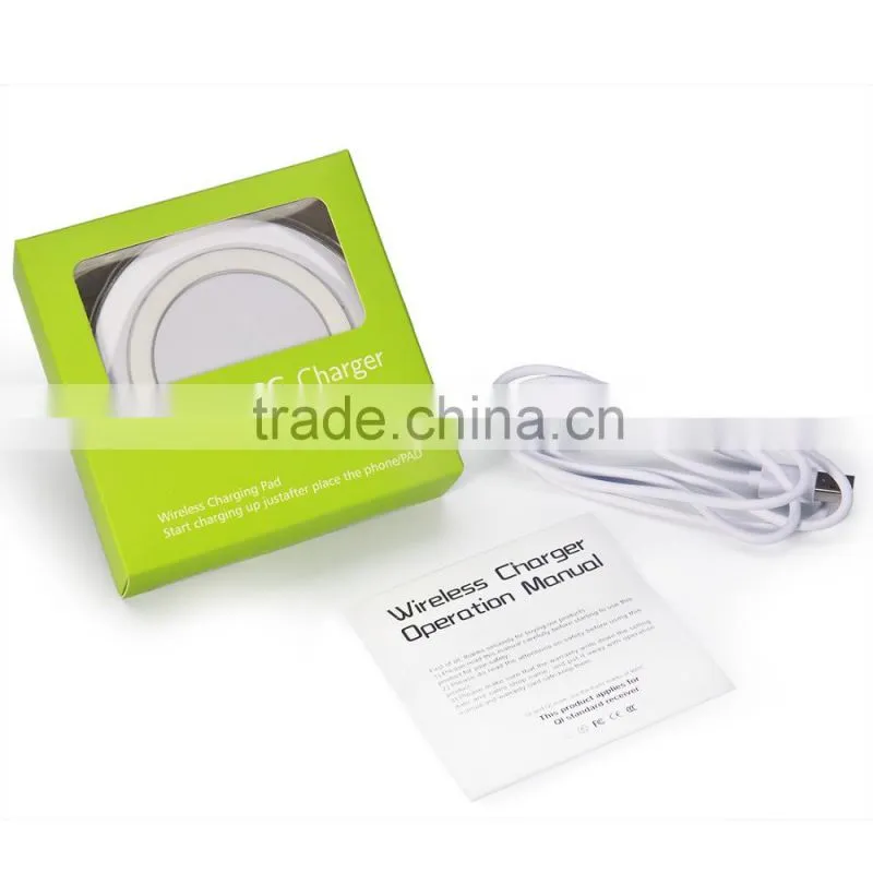 Qi Wireless charger Genuine PAD for samsung galaxy s6 edge, wireless charger for Samsung Galaxy S6 & S6 Edge black white colors