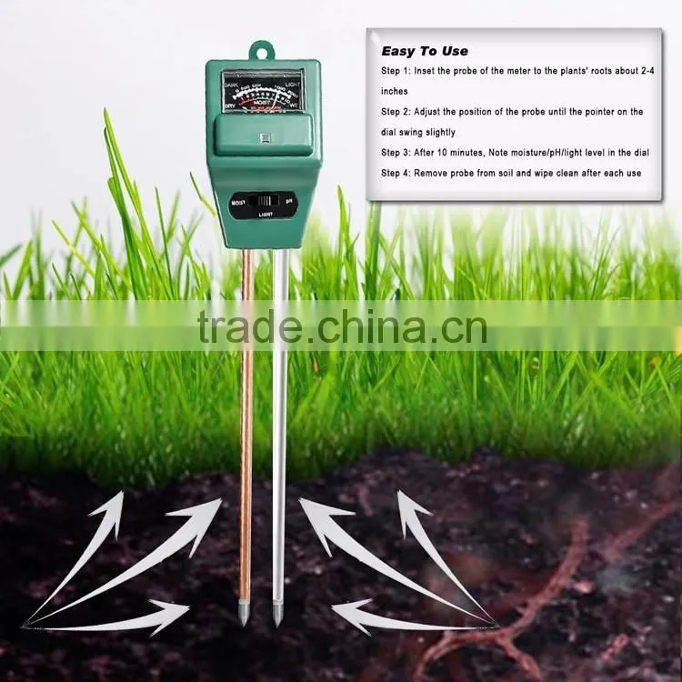 3in1 Plant Flowers Soil Tester Moisture Light PH Meter