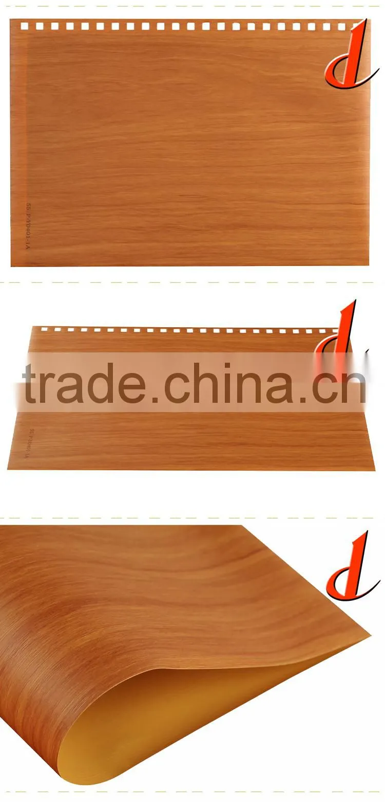 pvc wooden grain color floor film