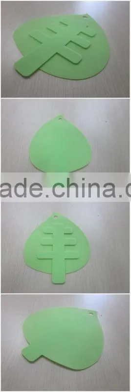 Novelty Creative Food Safety Leaf Shaped Silicone Hot Pot Cooling Coaster