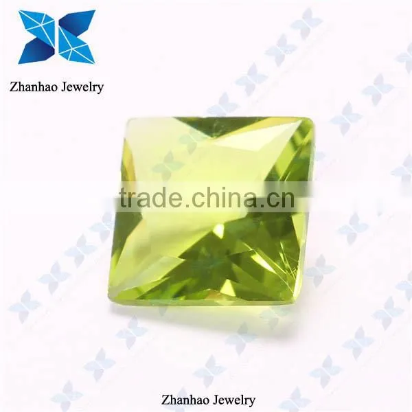 Lab created peridot color large loose gemstones for sale