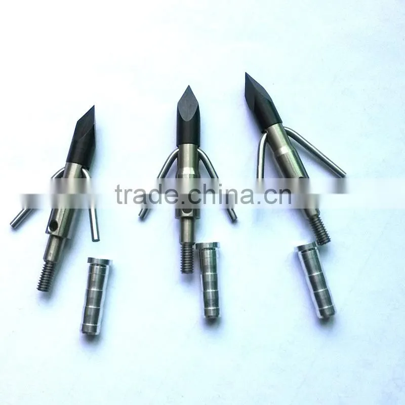 outdoor bow fishing arrow points 2 blades 225 grain iron