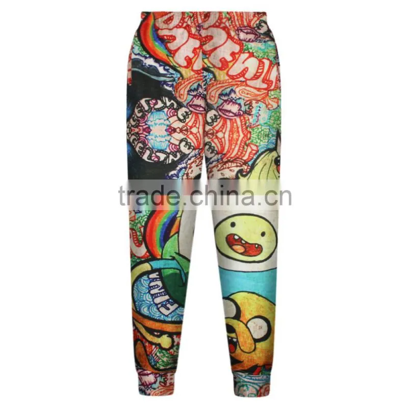 2015 Women Pants Harem pants Cartoon Print Sublimation Print Trousers N18-2