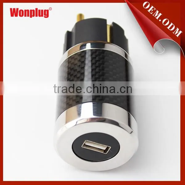 Male to female schuko power plug