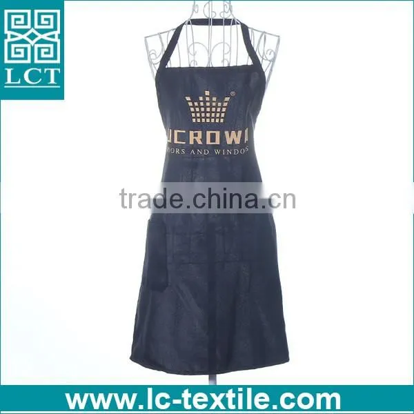 custom high quality restaurant waiter uniform gabardine apron with pocket