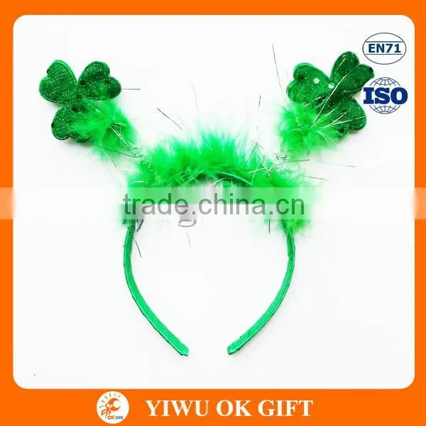 St Patrick's Day Sequin Hat Headband