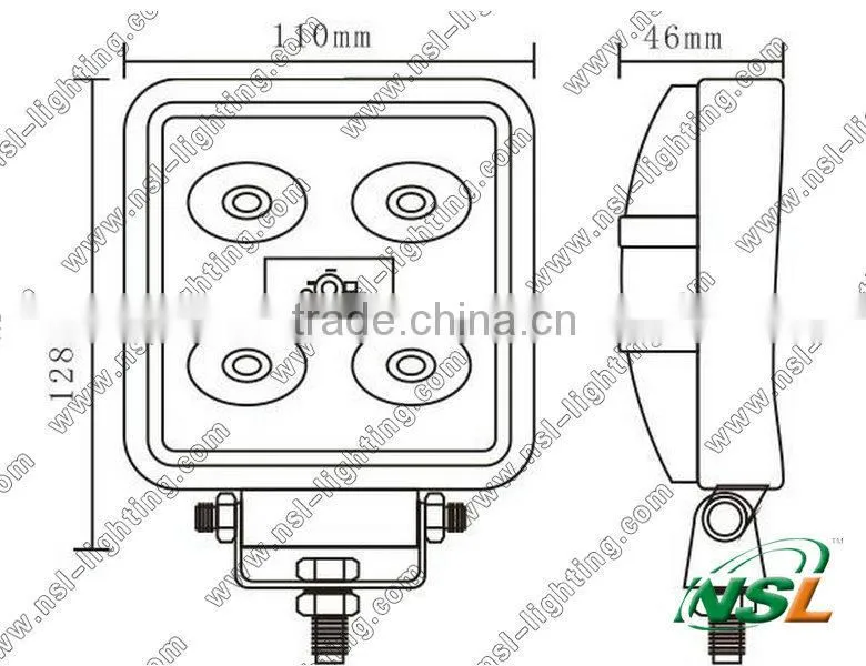 2015 New Design 12v 15w 10v-32v High lumen Epister led work lamp,15w led tractor work lights,factory offroad led truck light
