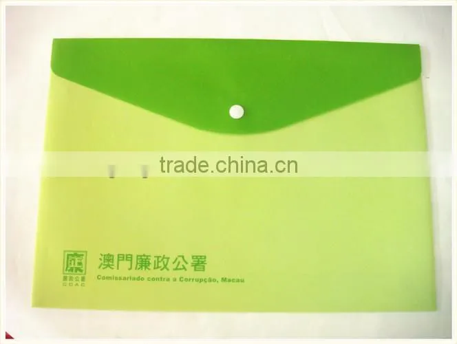 2014 Newest Design PP A4 Envelope Folder