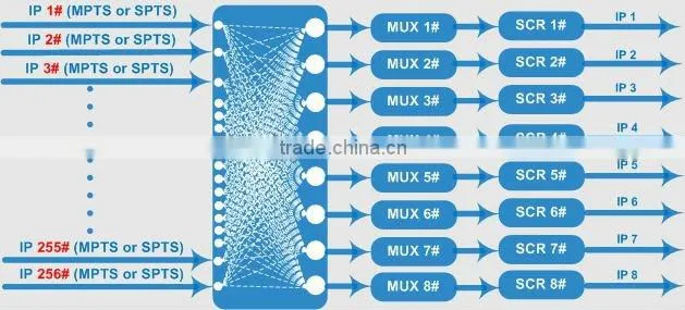 DX318 IP MUX and scrambler