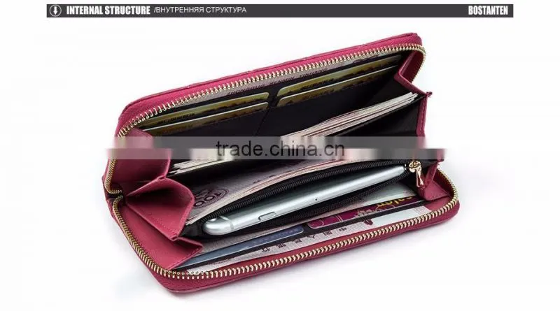 fashion plaid leather hand purse for women