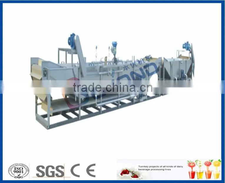 Water bath sterilizing tunnel