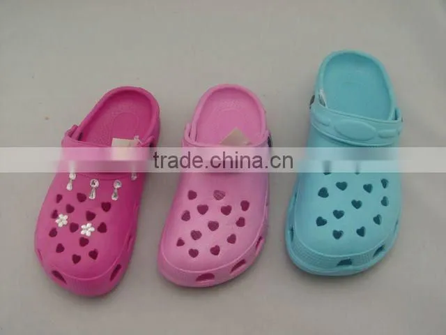 Beautiful glitter kid's eva garden shoes