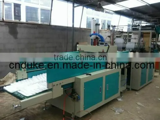 High Speed Gbde-700 Four Line High Speed T-Shirt Bag Making Machine