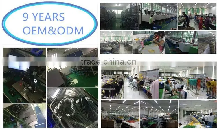 Aqua multimode SC fiber optic duplex patch cord