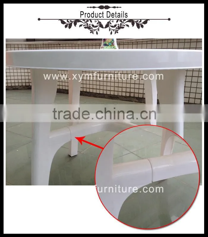 Hot selling price of plastic dining table