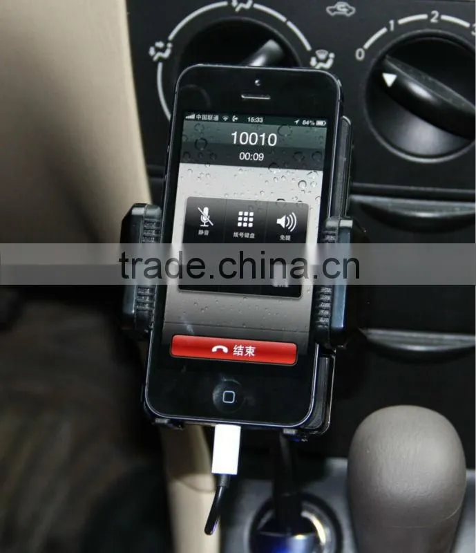 Multifunctional FM Transmitter Car Charger Mount For iPhone5/iPod Touch5/iPod Nano7