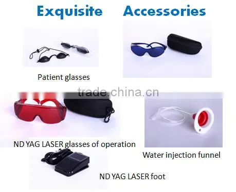 Portable tattoo removal Q-switch1064 nm 532nm nd yag laser machine for home use
