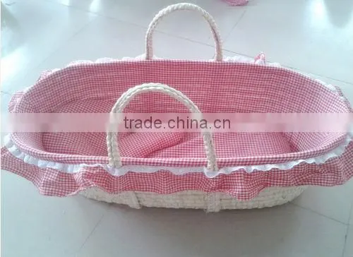 handmade Eco-friendly straw baby bed