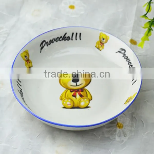 Hot selling whlesale charger kids plates in chrap