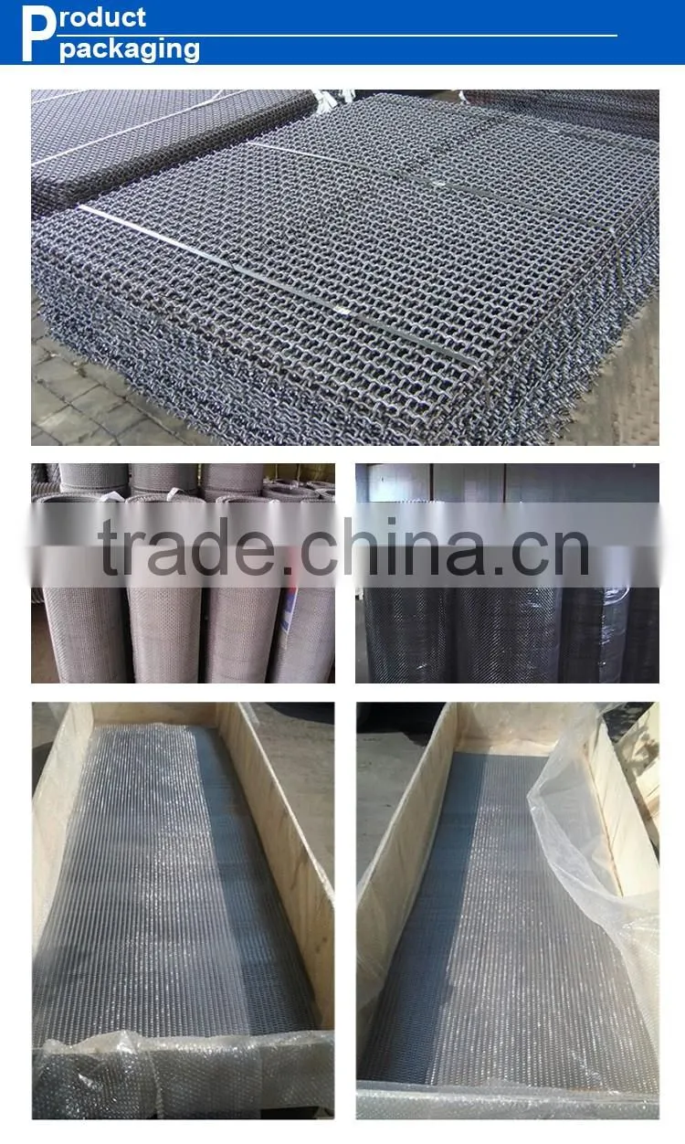 Hot dipped galvanized crimped wire mesh/Stainless steel wire screen