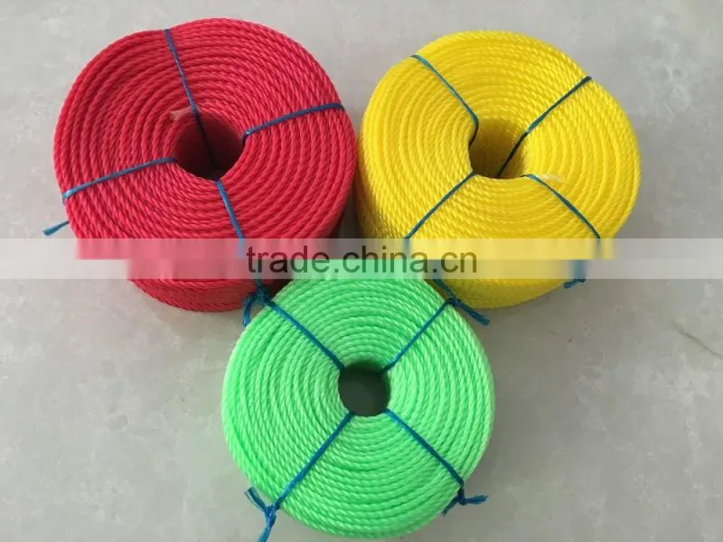 2016 best quanlity 2016 China PP danline rope,PP rope,PP color rope rolls