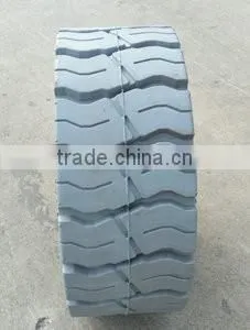 2016 new style deep groove tread solid tire with rims 15x5 with factory price