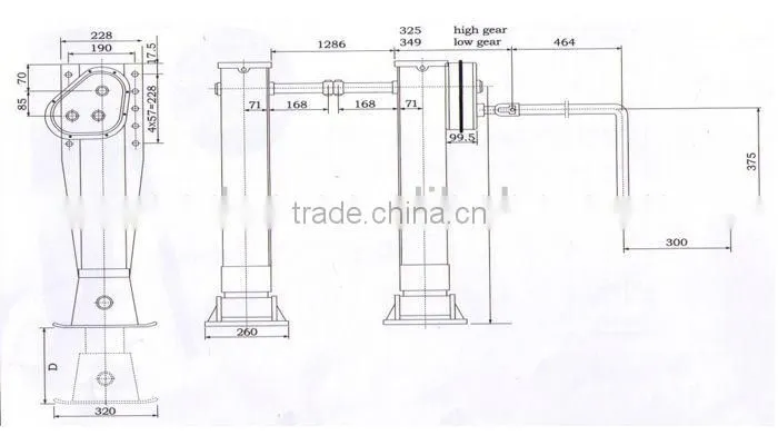 Outside Gear Holland Type Holland Type Landing Gear T Shoe