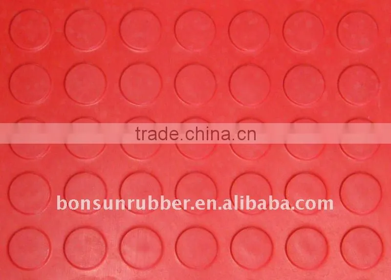 from 3mm to 6mm thickness Round button rubber sheet