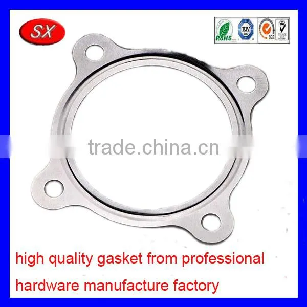 OEM stainless steel spiral wound gasket,4 bolts gasket for automotive series