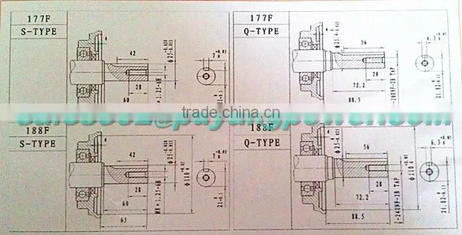 Cultivatable gasoline motors with CE and EPA certificate