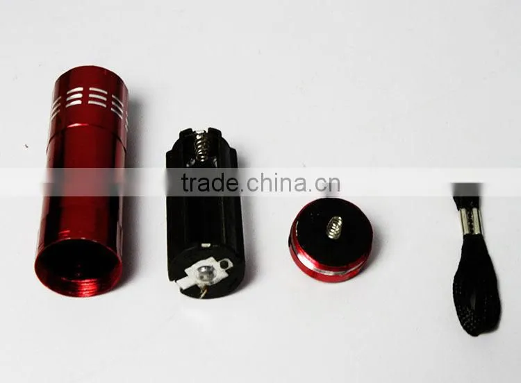3AAA Battery mini 9 LED led flashlight cheap flashlight