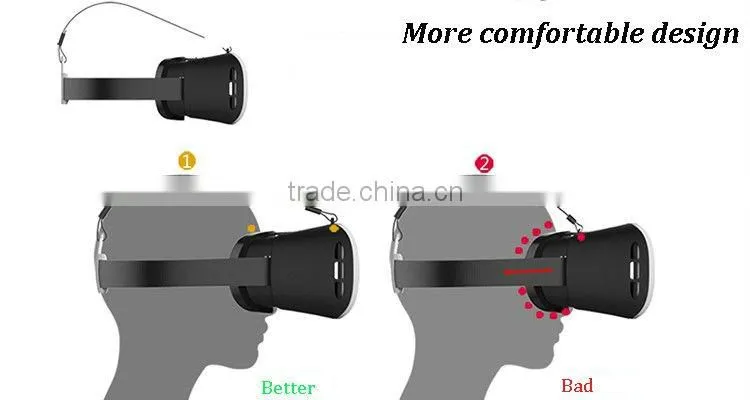 High quality cardboard vr viewe 3D VR Virtual Reality Headset 3D Glasses Adjust Cardboard VR BOX For any Smartphones IOS Android