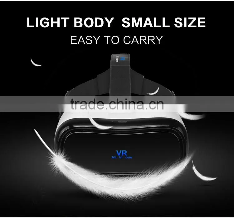 China factory and good quality lower price Plastic VR Headset All in One VR with high transparent optic resin material
