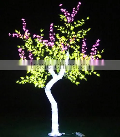 led christmas decoration 230cm Height outdoor artificial cyan with pink flashing solar trees garden light EDS06 1420