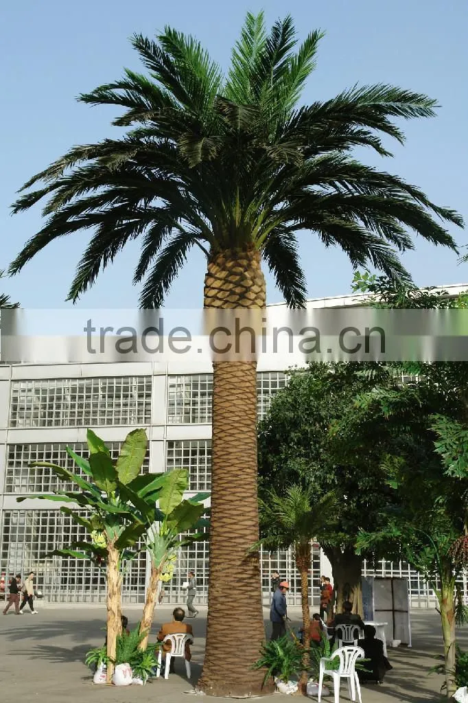 UV proof artificial outdoor palm trees hot sale artificial plastic palm tree
