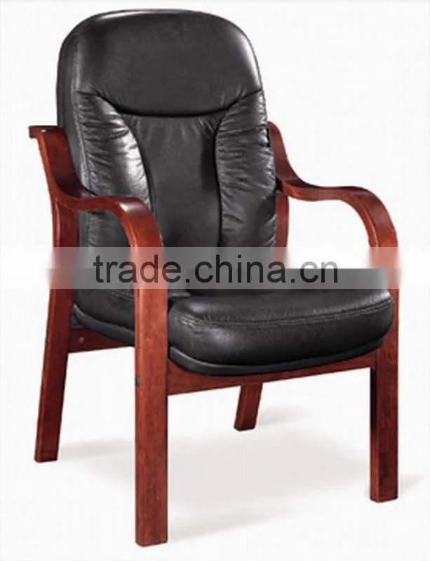 Chinese leather wooden frame chair