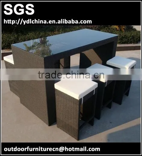 custom make rattan garden bar set
