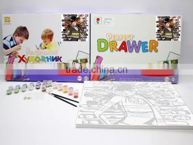 Canvas markers kit-painting kit Fantastic educational digital painting toy for kids