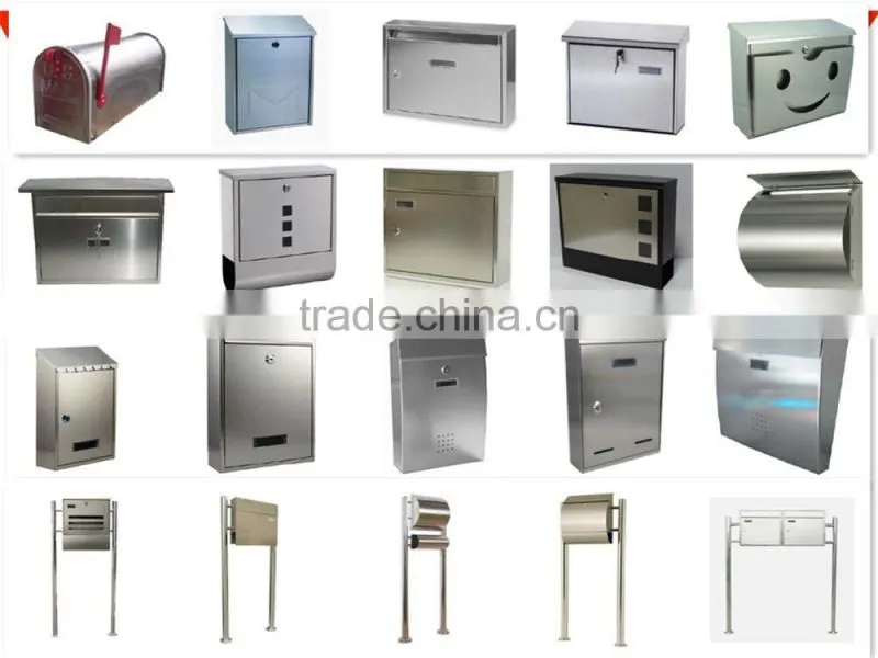 CT-9007 Wall mounted Stainless steel mail box