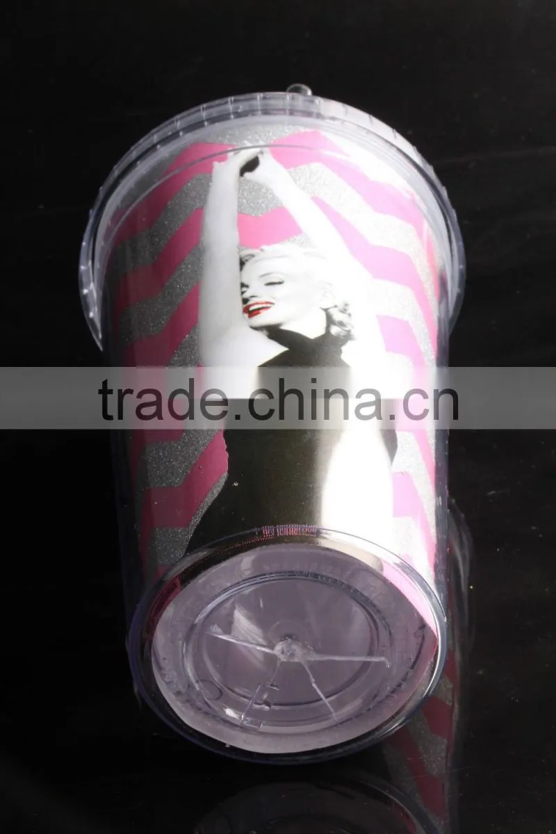 innovative corporate gifts 16oz glitter acrylic tumblers for sale