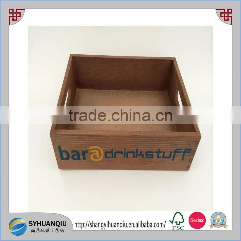 Solid wooden candy display storage box with transparent lid